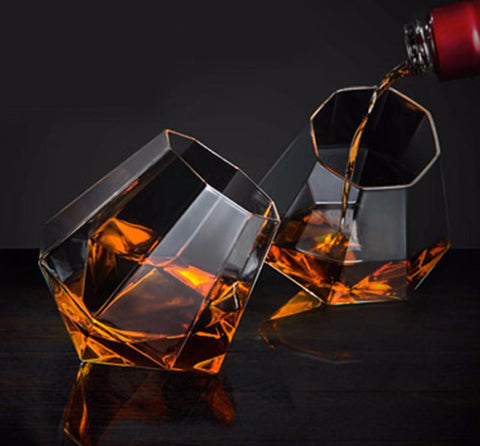 Diamond Crystal-Shaped Wine Drinking Glass