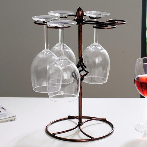 Portable Hanging Wine Glass Rack